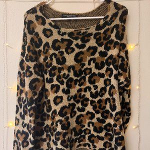 Central Park West Leopard Sweater